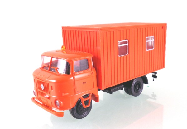 H0: FG001038 Lkw W50L "BVB", Werkstattkoffer mit Fenstern