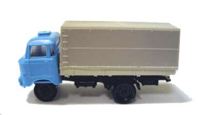 Shop für gebrauchte Modellautos - Unic Izoard Pritschensattelzug blau