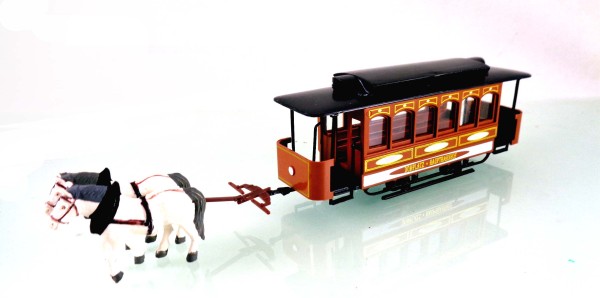 H0: FG001024 Historische Pferdestraßenbahn . TOP Modell
