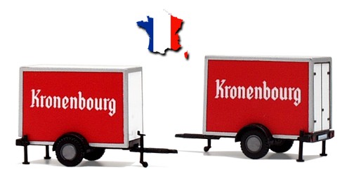H0 08700421 Kühlkofferanhänger "Kronenbourg"