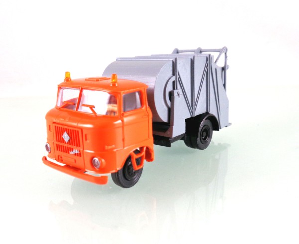 H0: FG001110 W50 Müllfahrzeug orange / grau