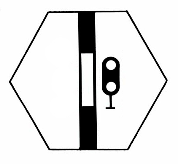 S825D Signalsymbol Hauptsignal 2-begriffig ( Hp0 - Hp1 ) ohne Taster