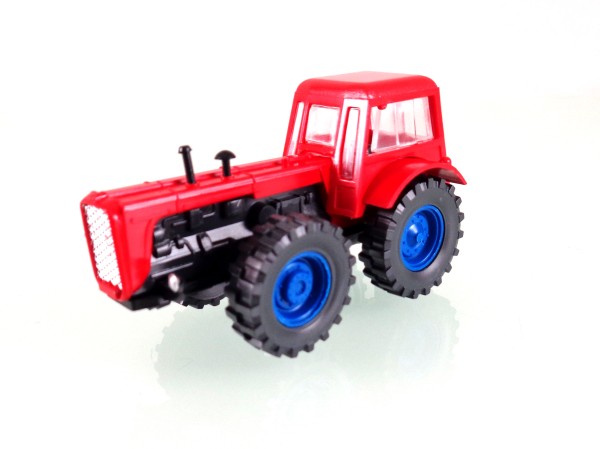 H0: FG000851 Traktor Dutra D4K in rot / blau. Seltene Farbvariante