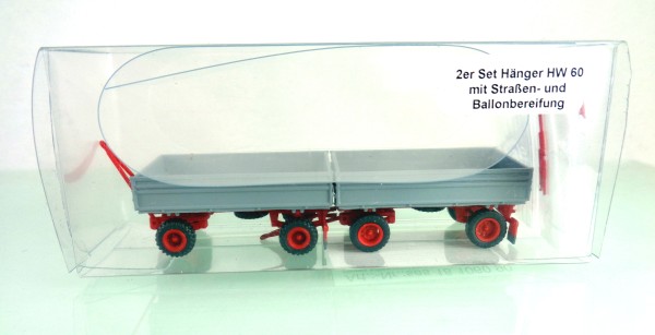 TT: FG000394 2 St. Anhänger HW60. Straßenbereifung und Ballonbereifung -Sondermodell Rarität-