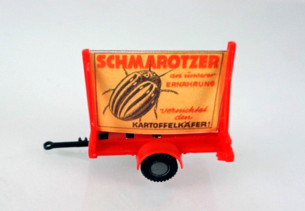 H0 FG000890 Propagandaanhänger mit DDR Politparolen "Schmarotzer Kartoffelkäfer"