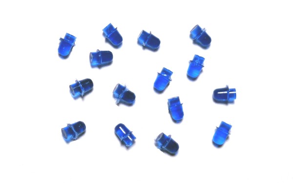 TT/H0: 17500009 Set mit 15 Stück DDR RKL Rundumkennleuchten blau / Blaulichter